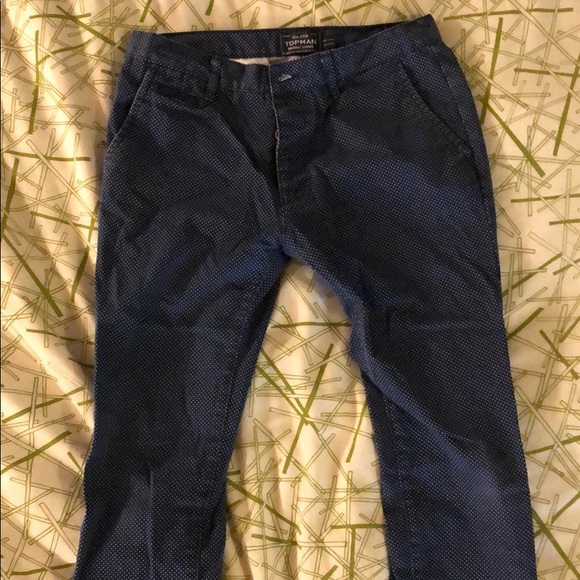 Topman Polka Dot Skinny Chino Pants - Picture 2 of 8